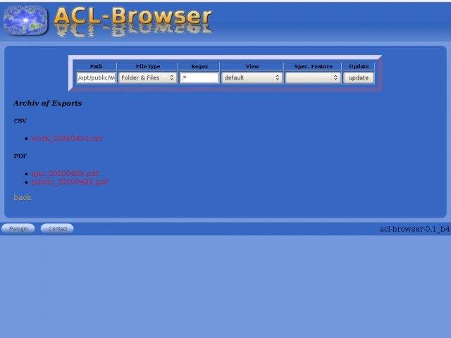 Download web tool or web app ACL-Browser