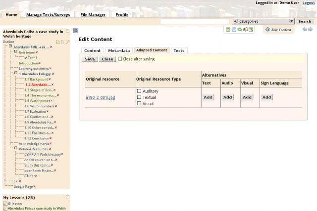 Download web tool or web app AContent