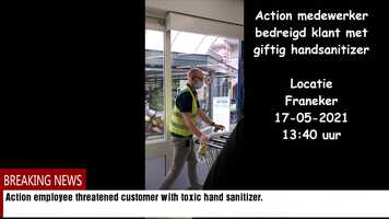Free download Action employee in Franeker threatens customer with toxic hand sanitizer. video and edit with RedcoolMedia movie maker MovieStudio video editor online and AudioStudio audio editor onlin