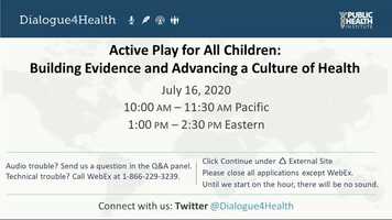 Free download Active Play for All Children Building Evidence and Advancing a Culture of Health video and edit with RedcoolMedia movie maker MovieStudio video editor online and AudioStudio audio editor onlin