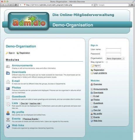Download web tool or web app Admidio Download web tool or web app Admidio