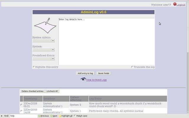 Download web tool or web app AdminLog Download web tool or web app AdminLog