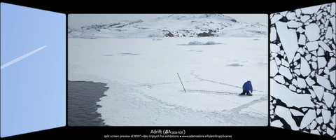 Free download Adrift (Asea-ice) - 30 trailer for a multi-screen video artwork video and edit with RedcoolMedia movie maker MovieStudio video editor online and AudioStudio audio editor onlin