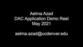 Free download Aelma Azads DAC Demo Reel 2021 video and edit with RedcoolMedia movie maker MovieStudio video editor online and AudioStudio audio editor onlin