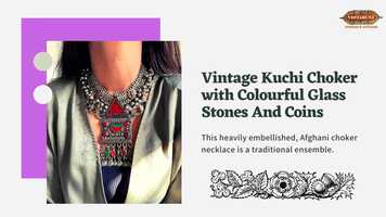 Free download Afghan Kuchi Choker with Colourful Glass Stones And Coins video and edit with RedcoolMedia movie maker MovieStudio video editor online and AudioStudio audio editor onlin