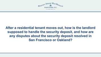 Free download After a residential tenant moves out, how is the landlord supposed to handle the security deposit, and how... video and edit with RedcoolMedia movie maker MovieStudio video editor online and AudioStudio audio editor onlin