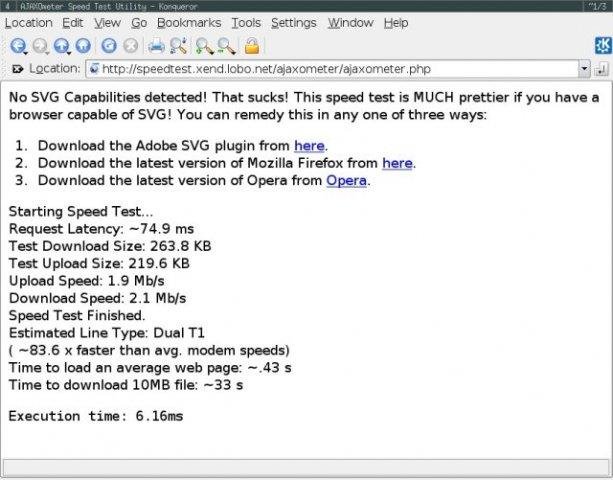 Download web tool or web app AJAXOmeter