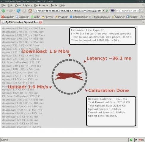 Download web tool or web app AJAXOmeter