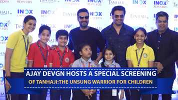 Free download Ajay Devgn hosts a special screening of Tanhaji:The Unsung Warrior for children video and edit with RedcoolMedia movie maker MovieStudio video editor online and AudioStudio audio editor onlin