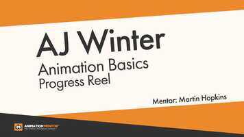 Free download AJ Winter - Animation Mentor Progress Reel video and edit with RedcoolMedia movie maker MovieStudio video editor online and AudioStudio audio editor onlin