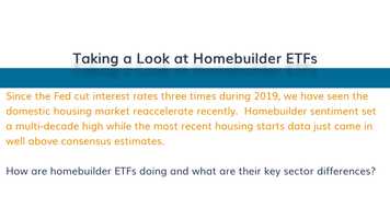Free download A Look at Homebuilder ETFs - ETF Action Screen of the Day 1.17.2020 video and edit with RedcoolMedia movie maker MovieStudio video editor online and AudioStudio audio editor onlin
