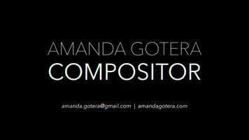 Free download Amanda Gotera | Compositor (2019) video and edit with RedcoolMedia movie maker MovieStudio video editor online and AudioStudio audio editor onlin