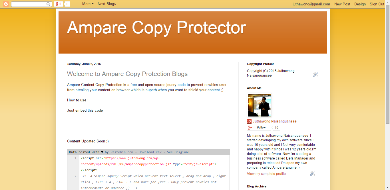 Download web tool or web app Ampare Copy Protection Download web tool or web app Ampare Copy Protection