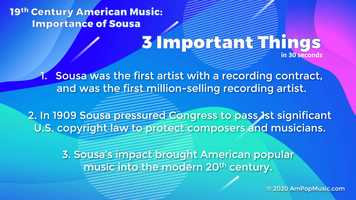 Free download AmPopMusic: 3 Important Things - 19th - Importance of Sousa video and edit with RedcoolMedia movie maker MovieStudio video editor online and AudioStudio audio editor onlin