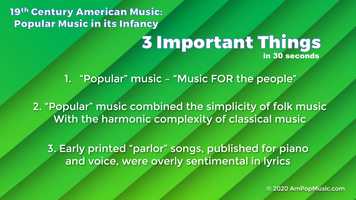 Free download AmPopMusic: 3 Important Things - 19th - Popular Music Infancy video and edit with RedcoolMedia movie maker MovieStudio video editor online and AudioStudio audio editor onlin