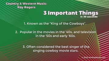 Free download AmPopMusic 3 Important Things - C  W - Roy Rogers video and edit with RedcoolMedia movie maker MovieStudio video editor online and AudioStudio audio editor onlin