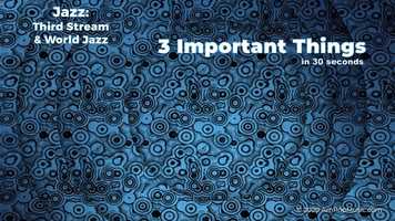 Free download AmPopMusic: 3 Important Things - Third Stream and World Jazz video and edit with RedcoolMedia movie maker MovieStudio video editor online and AudioStudio audio editor onlin