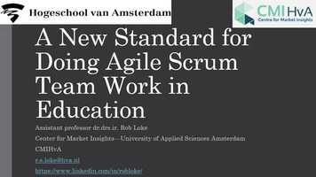 Free download A New Standard for Doing Agile Scrum Team Work in Education video and edit with RedcoolMedia movie maker MovieStudio video editor online and AudioStudio audio editor onlin