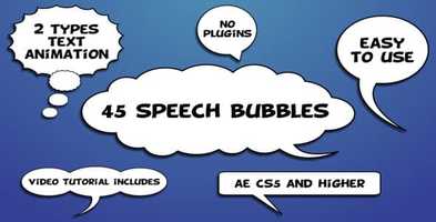 Free download Animated Speech Bubbles | After Effects Project Files - Videohive template video and edit with RedcoolMedia movie maker MovieStudio video editor online and AudioStudio audio editor onlin
