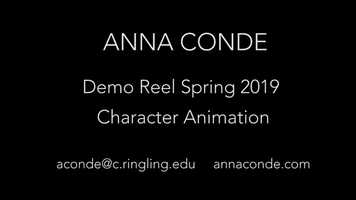 Free download Anna Conde - Spring 2019 Animation Reel video and edit with RedcoolMedia movie maker MovieStudio video editor online and AudioStudio audio editor onlin