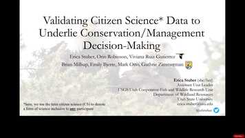 Free download AOS21-(330702) Validating the performance of citizen science establishes novel evidence base for conservation decision-making video and edit with RedcoolMedia movie maker MovieStudio video editor online and AudioStudio audio editor onlin