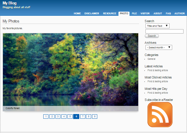 Download web tool or web app APEX Blogging Platform