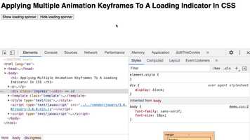Free download Applying Multiple Animation Keyframes To A Loading Indicator In CSS video and edit with RedcoolMedia movie maker MovieStudio video editor online and AudioStudio audio editor onlin