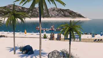 Free download aquafunpark 85v2 OCEAN LINE  3D animation beach video and edit with RedcoolMedia movie maker MovieStudio video editor online and AudioStudio audio editor onlin