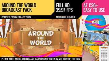 Free download Around The World (Broadcast Pack) | After Effects Project Files - Videohive template video and edit with RedcoolMedia movie maker MovieStudio video editor online and AudioStudio audio editor onlin
