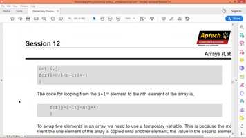 Free download Arrays Part B video and edit with RedcoolMedia movie maker MovieStudio video editor online and AudioStudio audio editor onlin
