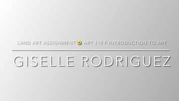 Free download Art 110 F LAND ART ASSIGNMENT video and edit with RedcoolMedia movie maker MovieStudio video editor online and AudioStudio audio editor onlin