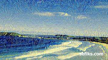 Free download Artistic Style Transfer for Videos: Beach With Blue Waters video and edit with RedcoolMedia movie maker MovieStudio video editor online and AudioStudio audio editor onlin