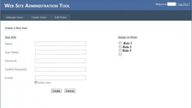 Download web tool or web app ASP.NET Web Site Administration Tool 