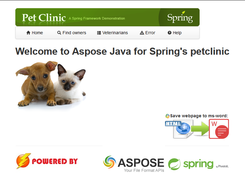 Download web tool or web app Aspose for Spring.Java Download web tool or web app Aspose for Spring.Java