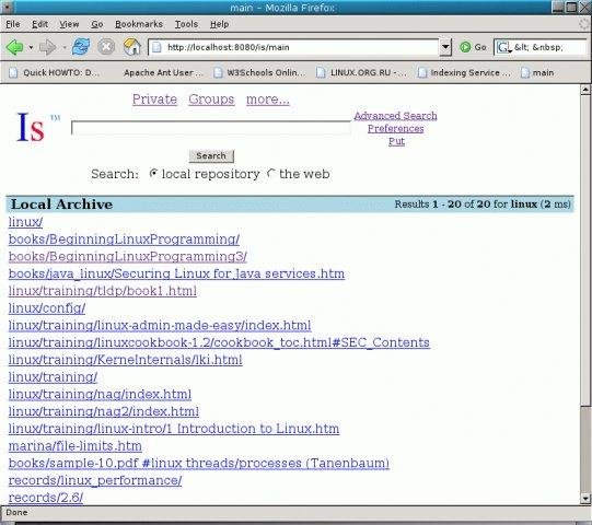 Download web tool or web app Associative Indexing Service