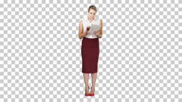 Free download Attractive businesswoman using a digital, Alpha Channel | Stock Footage - Videohive video and edit with RedcoolMedia movie maker MovieStudio video editor online and AudioStudio audio editor onlin