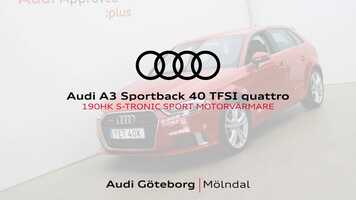Free download Audi A3 Sportback 40 TFSI quattro video and edit with RedcoolMedia movie maker MovieStudio video editor online and AudioStudio audio editor onlin