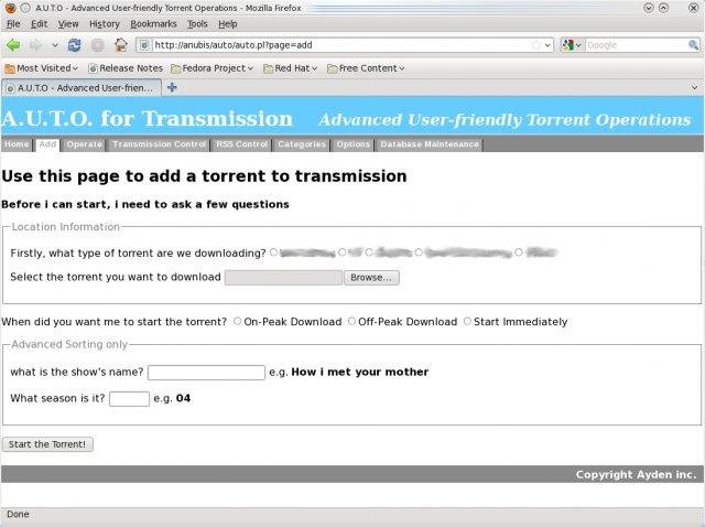 Download web tool or web app AUTO for Transmission
