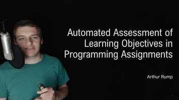 Free download Automated Assessment of Learning Objectives in Programming Assignments video and edit with RedcoolMedia movie maker MovieStudio video editor online and AudioStudio audio editor onlin