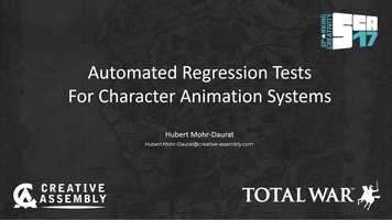 Free download Automated Regression Tests for Character Animation Systems video and edit with RedcoolMedia movie maker MovieStudio video editor online and AudioStudio audio editor onlin