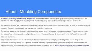 Free download Automotive Plastic Injection Molding Components | Innovative Polymers video and edit with RedcoolMedia movie maker MovieStudio video editor online and AudioStudio audio editor onlin