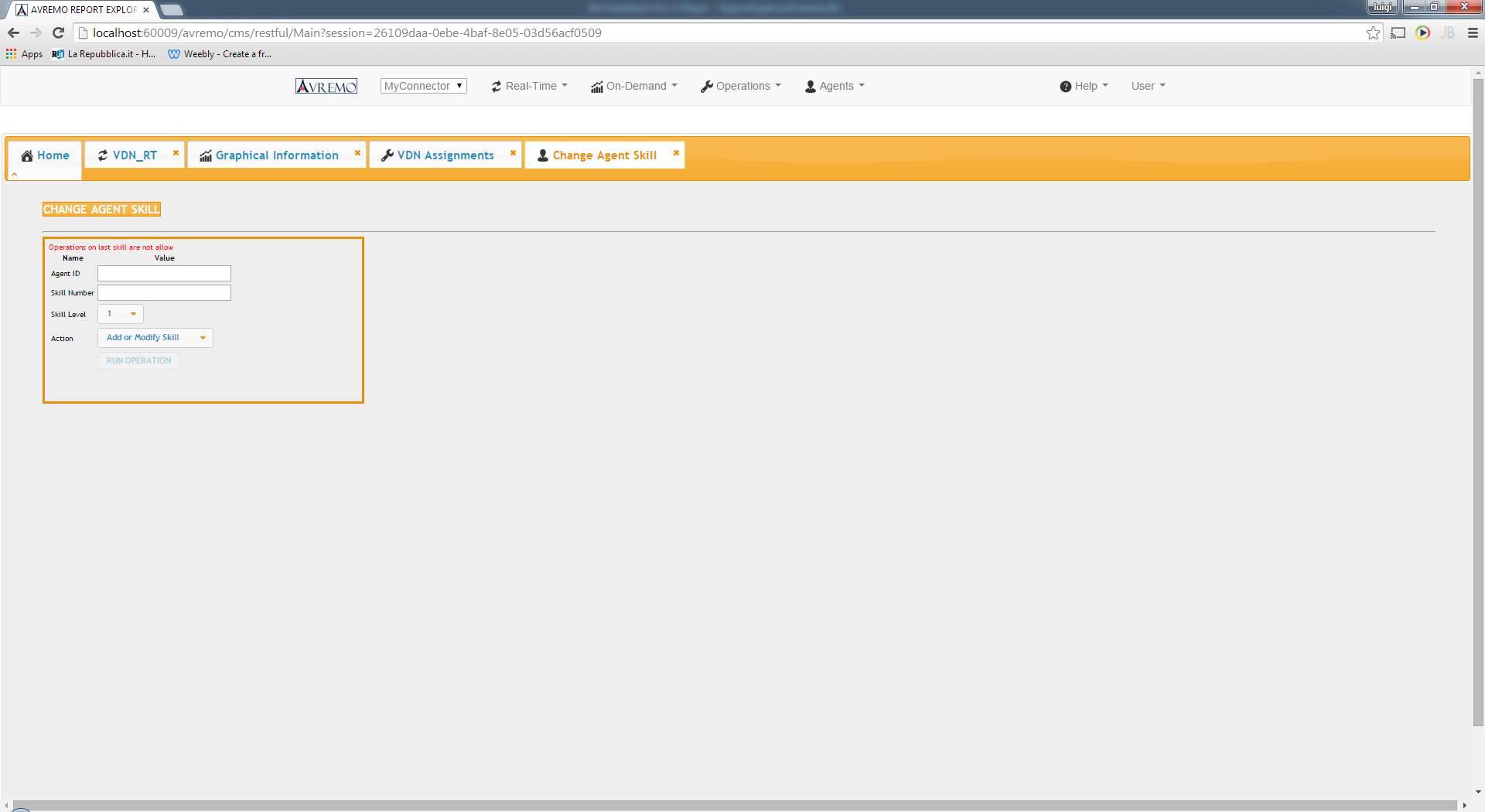 Download web tool or web app AVAYA CMS API Server