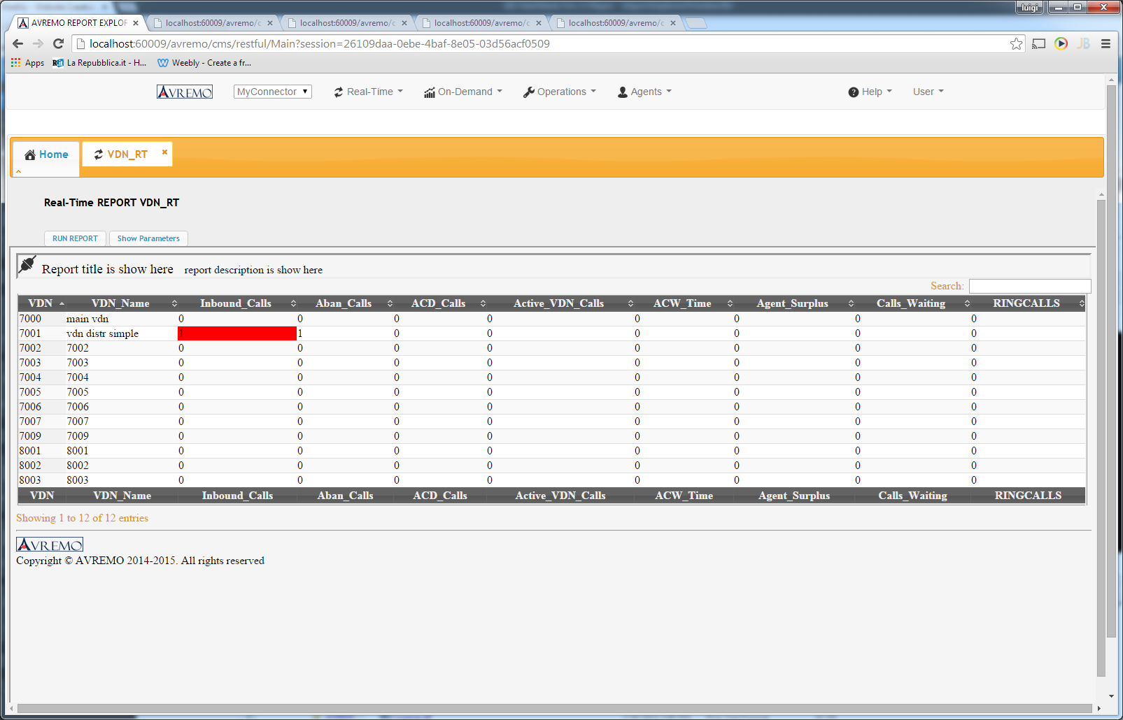 Download web tool or web app AVAYA CMS API Server