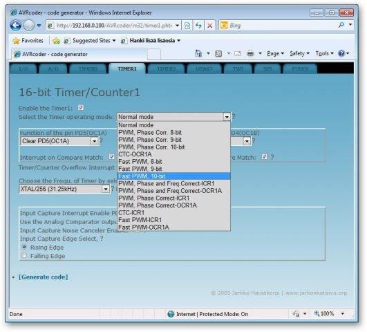Download web tool or web app AVRcoder