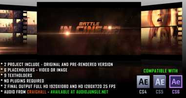 Free download Battle In Cinema | After Effects Project - Envato elements video and edit with RedcoolMedia movie maker MovieStudio video editor online and AudioStudio audio editor onlin