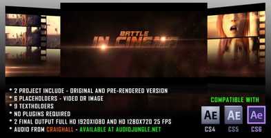 Free download Battle In Cinema | After Effects Project Files - Videohive template video and edit with RedcoolMedia movie maker MovieStudio video editor online and AudioStudio audio editor onlin