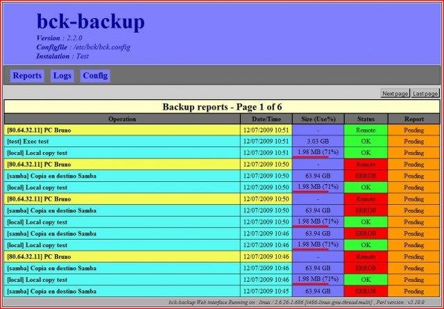 Download web tool or web app bck-backup