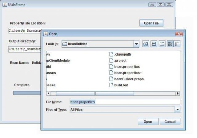 Download web tool or web app BeanBuilder-a database code generator.