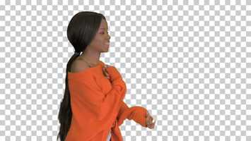 Free download Beautiful Black Woman Having Fun Smiling and Dancing, Alpha Channel | Stock Footage - Videohive video and edit with RedcoolMedia movie maker MovieStudio video editor online and AudioStudio audio editor onlin