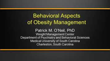 Free download Behavioral Aspects of Obesity Management video and edit with RedcoolMedia movie maker MovieStudio video editor online and AudioStudio audio editor onlin